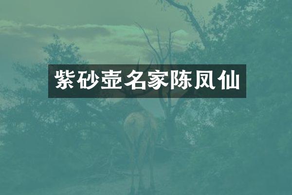 紫砂壶名家陈凤仙