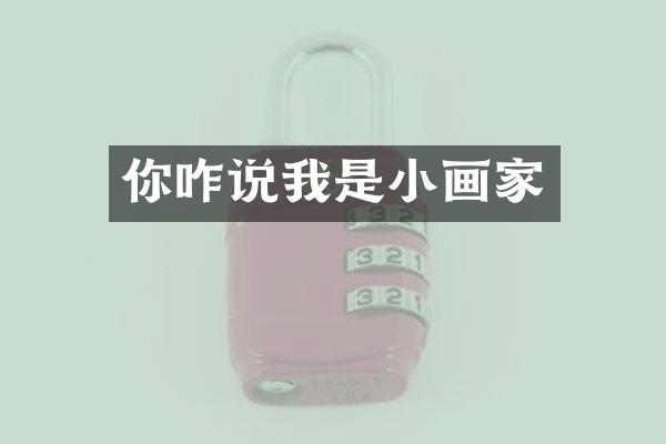 你咋说我是小画家