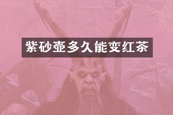 紫砂壶多久能变红茶