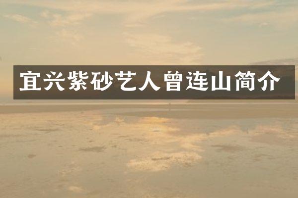 宜兴紫砂艺人曾连山简介