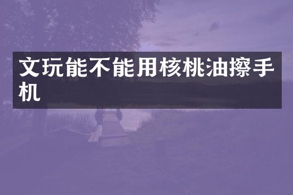 文玩能不能用核桃油擦手机