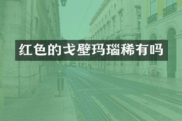 红色的戈壁玛瑙稀有吗