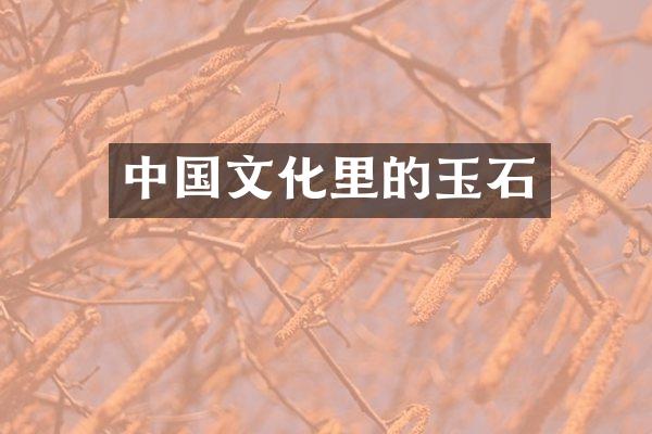 中国文化里的玉石