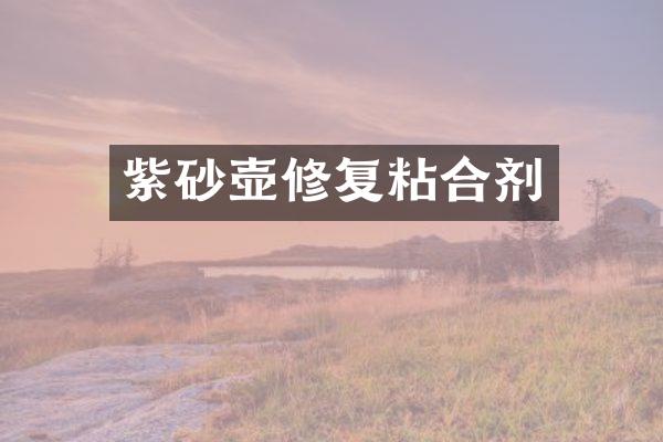 紫砂壶修复粘合剂