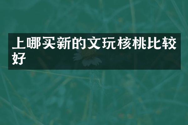 上哪买新的文玩核桃比较好
