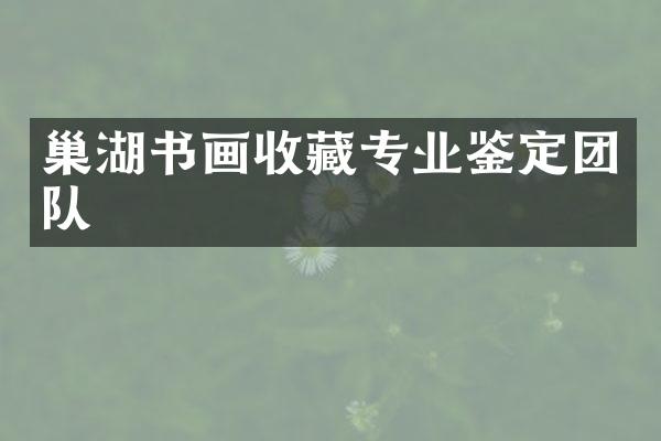 巢湖书画收藏专业鉴定团队