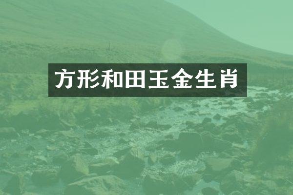 方形和田玉金生肖