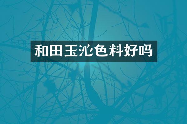 和田玉沁色料好吗