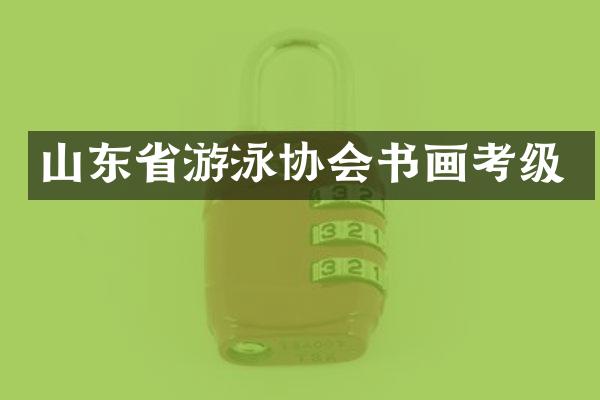 山东省游泳协会书画考级
