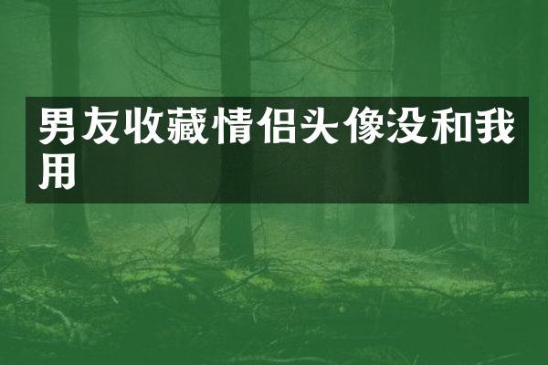 男友收藏情侣头像没和我用