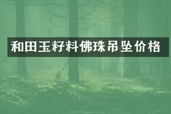 和田玉籽料佛珠吊坠价格