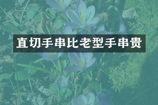 直切手串比老型手串贵