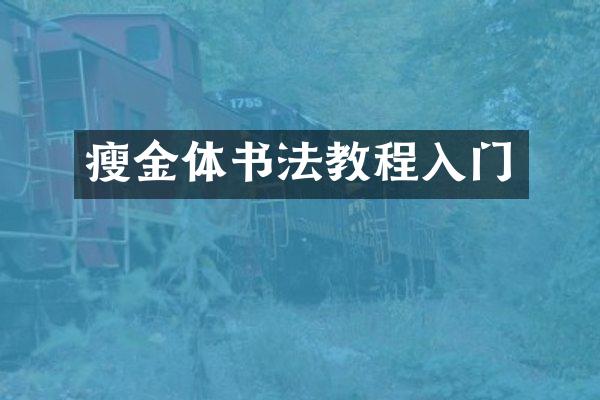 瘦金体书法教程入门