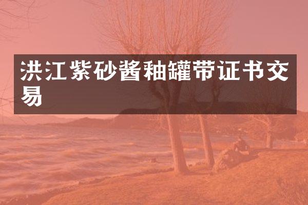 洪江紫砂酱釉罐带证书交易