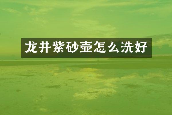 龙井紫砂壶怎么洗好