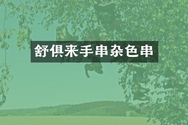 舒俱来手串杂色串