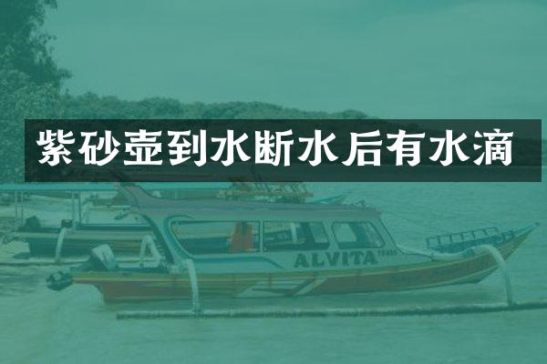 紫砂壶到水断水后有水滴