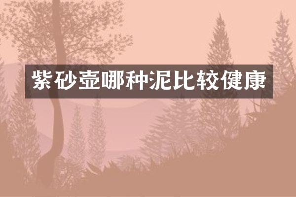 紫砂壶哪种泥比较健康