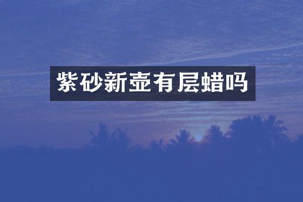 紫砂新壶有层蜡吗