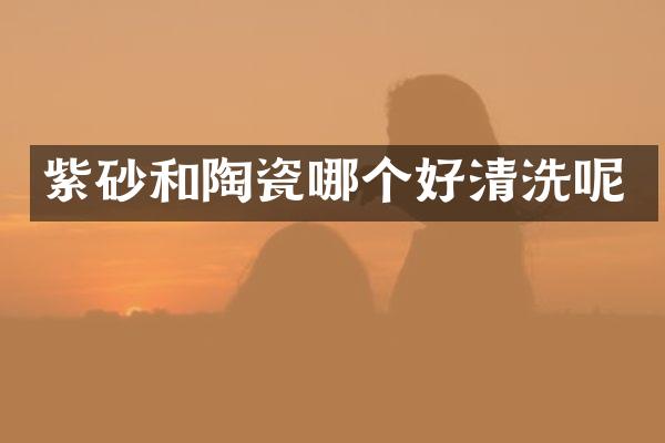 紫砂和陶瓷哪个好清洗呢