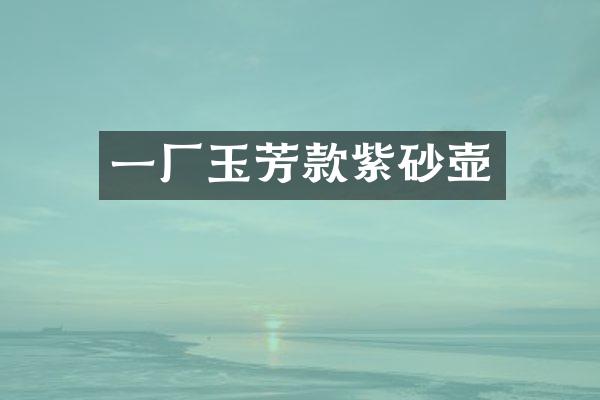 一厂玉芳款紫砂壶