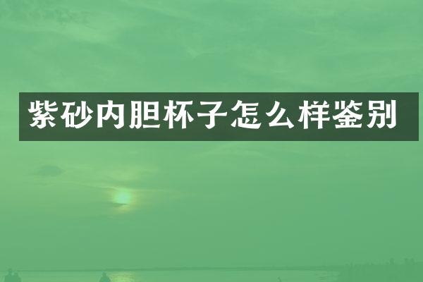 紫砂内胆杯子怎么样鉴别