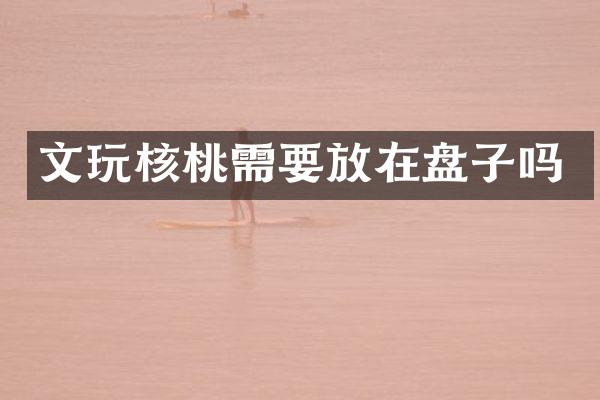 文玩核桃需要放在盘子吗