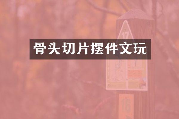 骨头切片摆件文玩