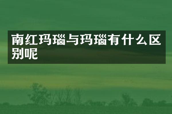 南红玛瑙与玛瑙有什么区别呢