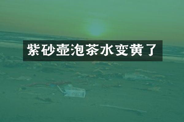 紫砂壶泡茶水变黄了