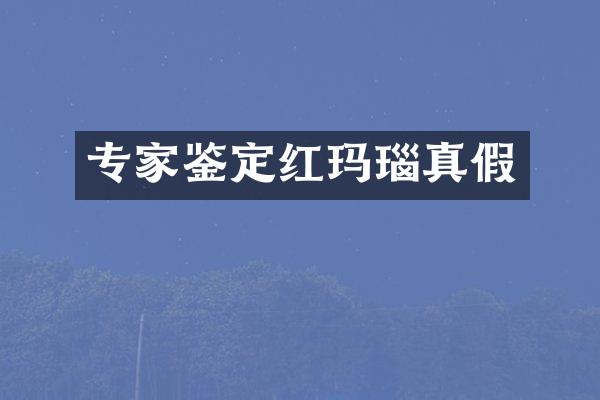 专家鉴定红玛瑙真假