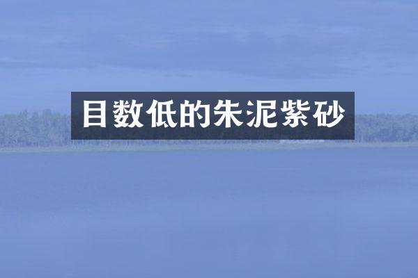 目数低的朱泥紫砂