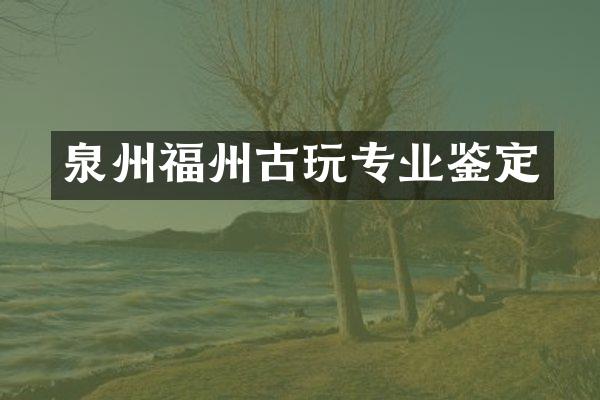泉州福州古玩专业鉴定