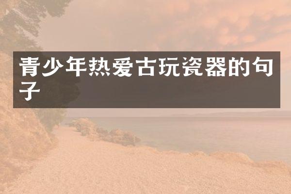 青少年热爱古玩瓷器的句子