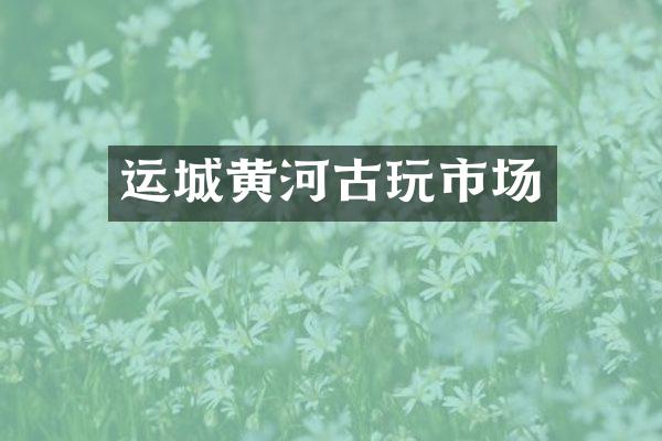 运城黄河古玩市场