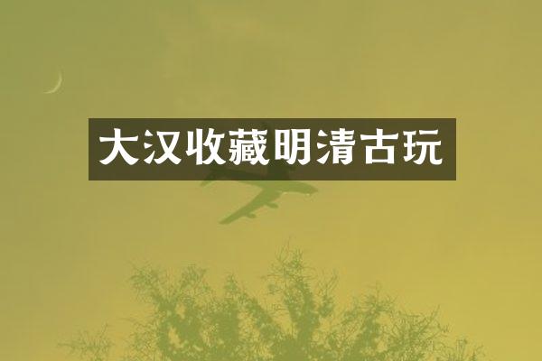 大汉收藏明清古玩