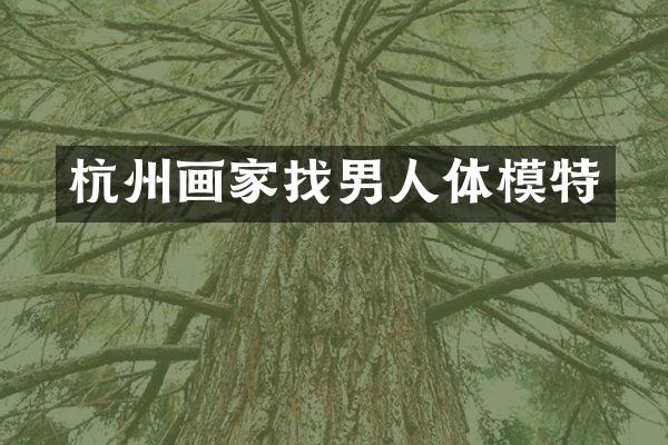 杭州画家找男人体模特