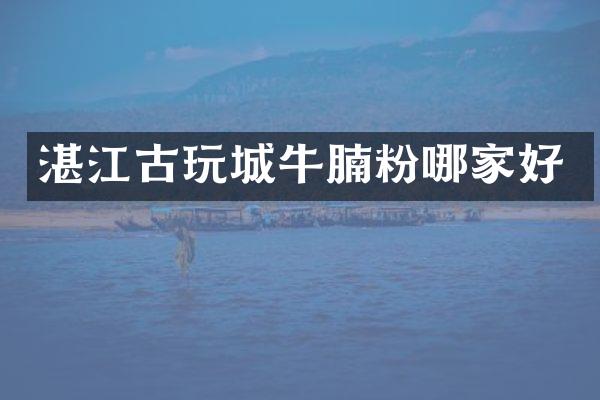 湛江古玩城牛腩粉哪家好