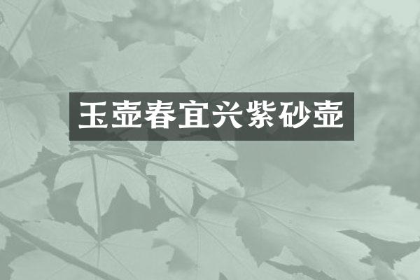 玉壶春宜兴紫砂壶