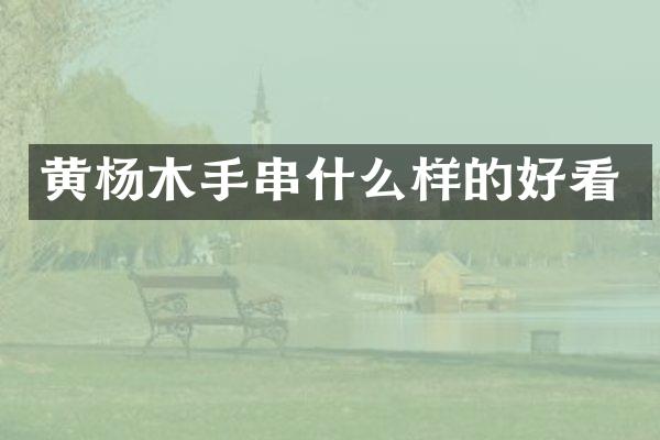 黄杨木手串什么样的好看