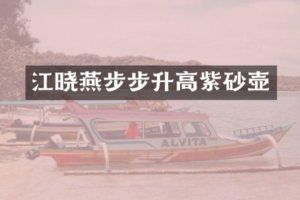 江晓燕步步升高紫砂壶