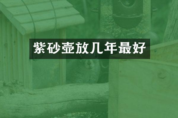 紫砂壶放几年最好