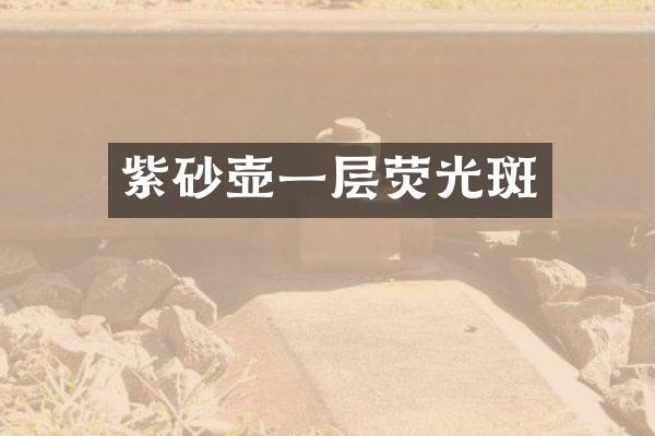 紫砂壶一层荧光斑