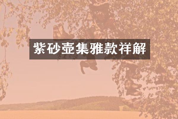 紫砂壶集雅款祥解
