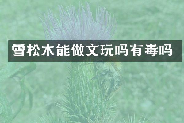 雪松木能做文玩吗有毒吗