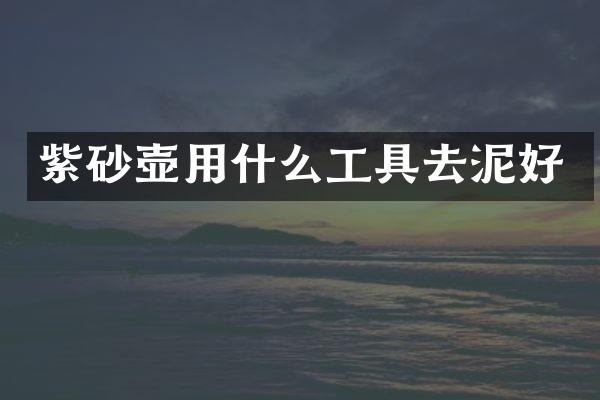 紫砂壶用什么工具去泥好