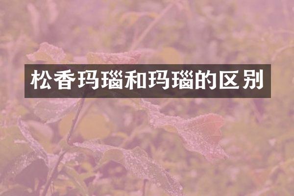 松香玛瑙和玛瑙的区别