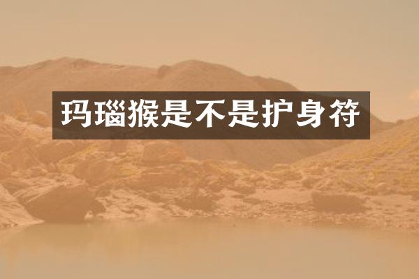 玛瑙猴是不是护身符