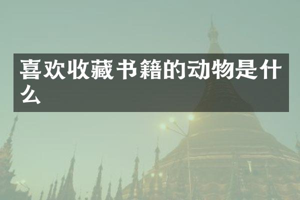喜欢收藏书籍的动物是什么