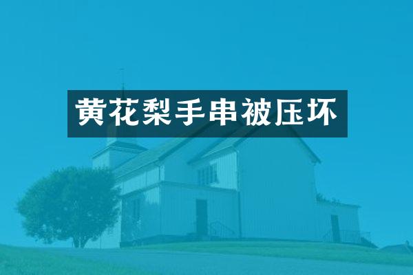 黄花梨手串被压坏